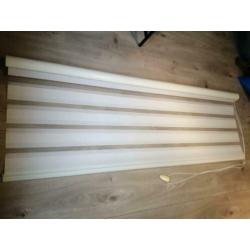 Duo rolgordijn roomwit/crème