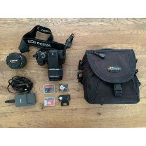 Canon 400D + kit + EF 50mm 1.4 + sd cards
