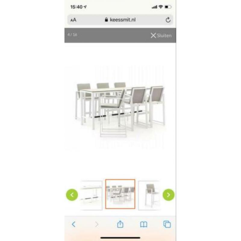 5 maanden oude Bellagio Vezzano 7 Delige Barset, wit, 225 cm