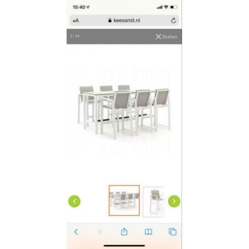 5 maanden oude Bellagio Vezzano 7 Delige Barset, wit, 225 cm