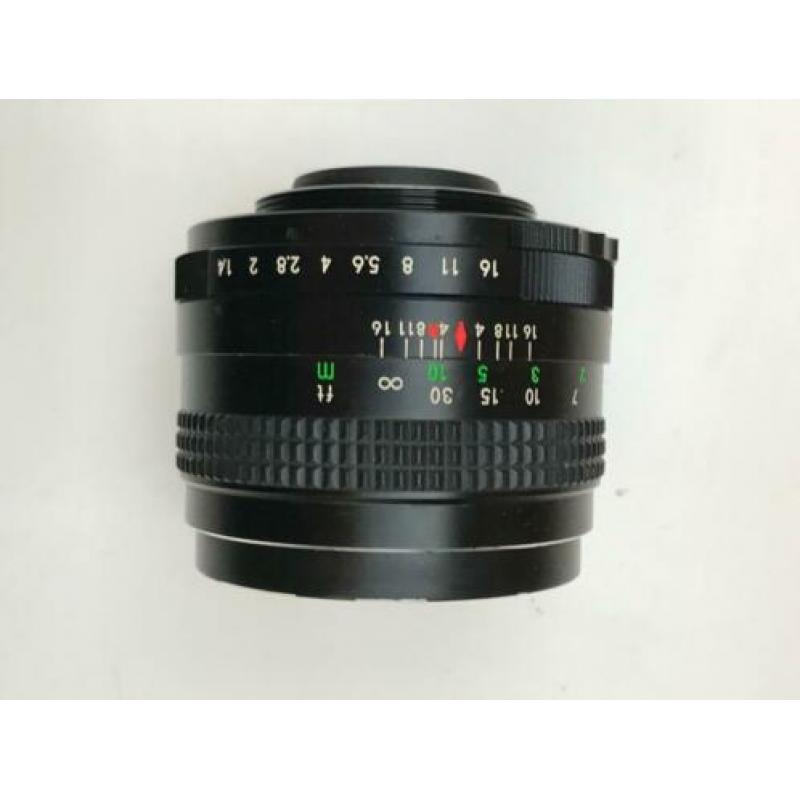 Chinon auto MC (TOMIOKA!) 1.4/55mm met diafragmaprobleem M42