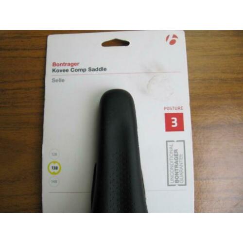 nieuwe fiets zadel merk bontrager kovee 138mm