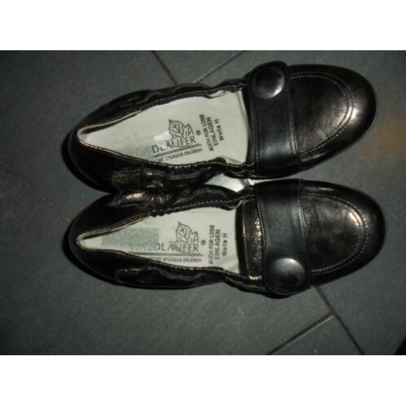 S7) ballerina`s waldlaufer maat 6 h is 39 leer leer