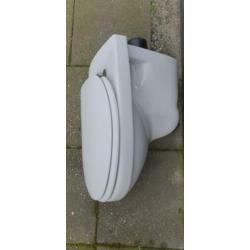 Sphinx wc toilet pot + wastafeltje sifon + drukknop geberit