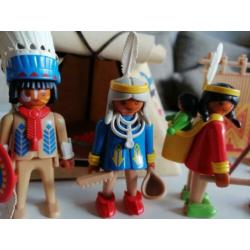 Indianen Playmobil: 3733 Indian Camp, kamp met wigwam