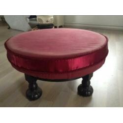 Bijzettafel, voetenbank barok stijl