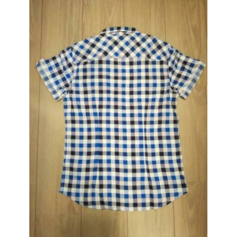 Slim Fit overhemd maat L korte mouw Fishbone !!!!
