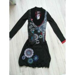 Desigual - Mooie zwarte jurk - M