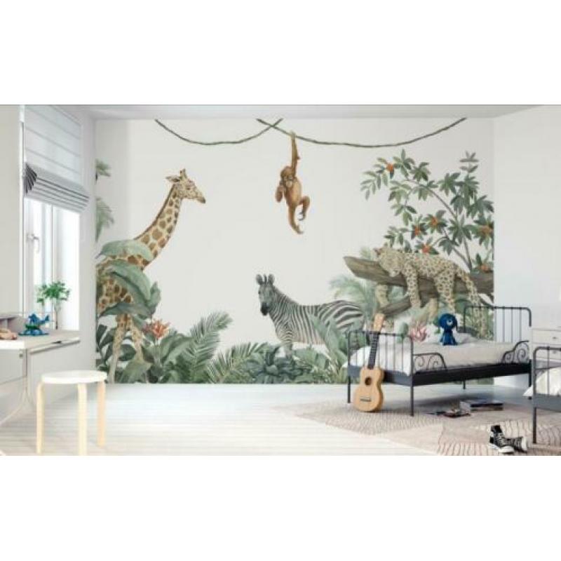 Jungle fotobehang voor baby / kinderkamer twv 353 euro