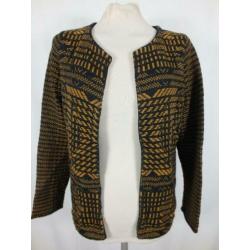 Apart zwart-bruin 100% katoenen vest.Mt S.Merk H&M