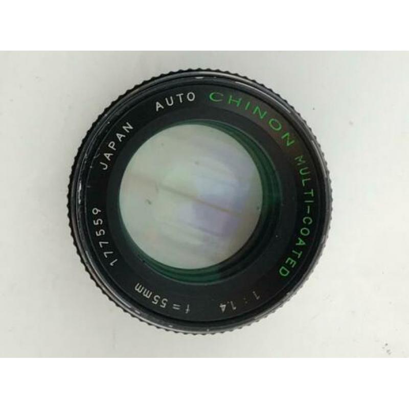 Chinon auto MC (TOMIOKA!) 1.4/55mm met diafragmaprobleem M42