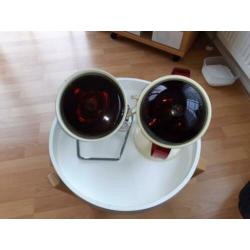 Vintage - Retro - 2 st !!- Philips - Rode lamp - Warmtelamp