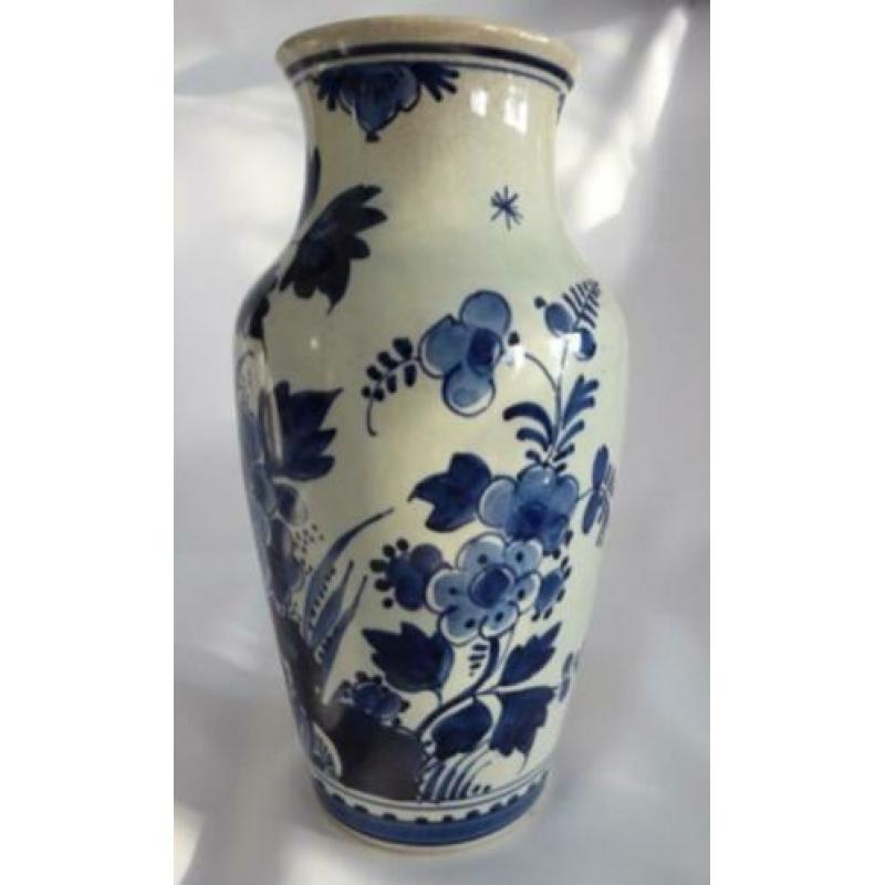 Porceleyne fles-Delfts blauw vaasje A.E.V 1921