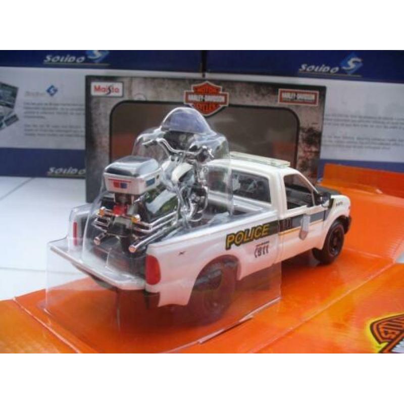Maisto 1/24 Ford F-350 Pick Up Police Harley Davidson