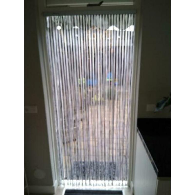 Te koop vliegen gordijn Palermo transparant-grey Maat 90x200