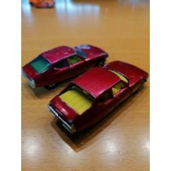 Citroën SM matchbox 2 stuks.
