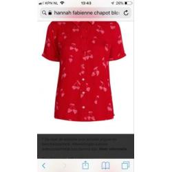 Enyo blouse Fabienne Chapot rood met kersen S