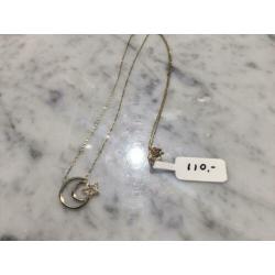 14 karaat gouden collier Turkse maan ster 42 cm