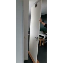 Opdekdeur wit 231,5 x 88 cm
