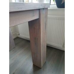 White wash Steigerhout eettafel