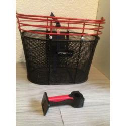 Fietsmand Cordo rood zwart