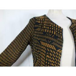 Apart zwart-bruin 100% katoenen vest.Mt S.Merk H&M