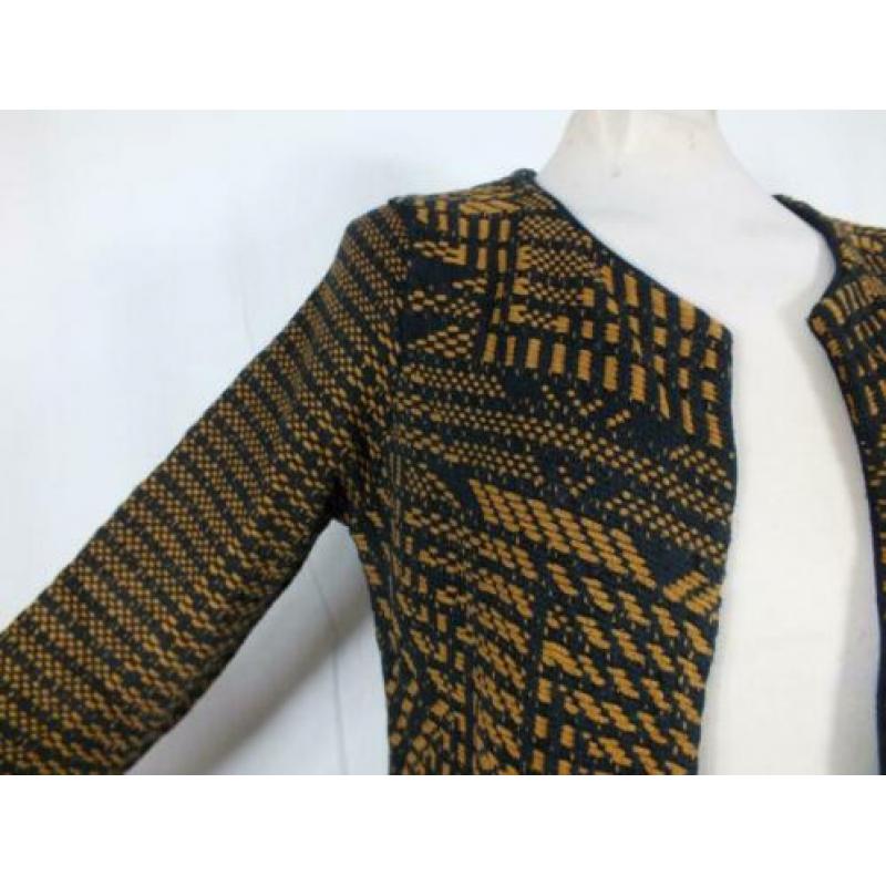 Apart zwart-bruin 100% katoenen vest.Mt S.Merk H&M
