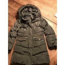 Name it Winterjas olijfgroen maat 134- 140
