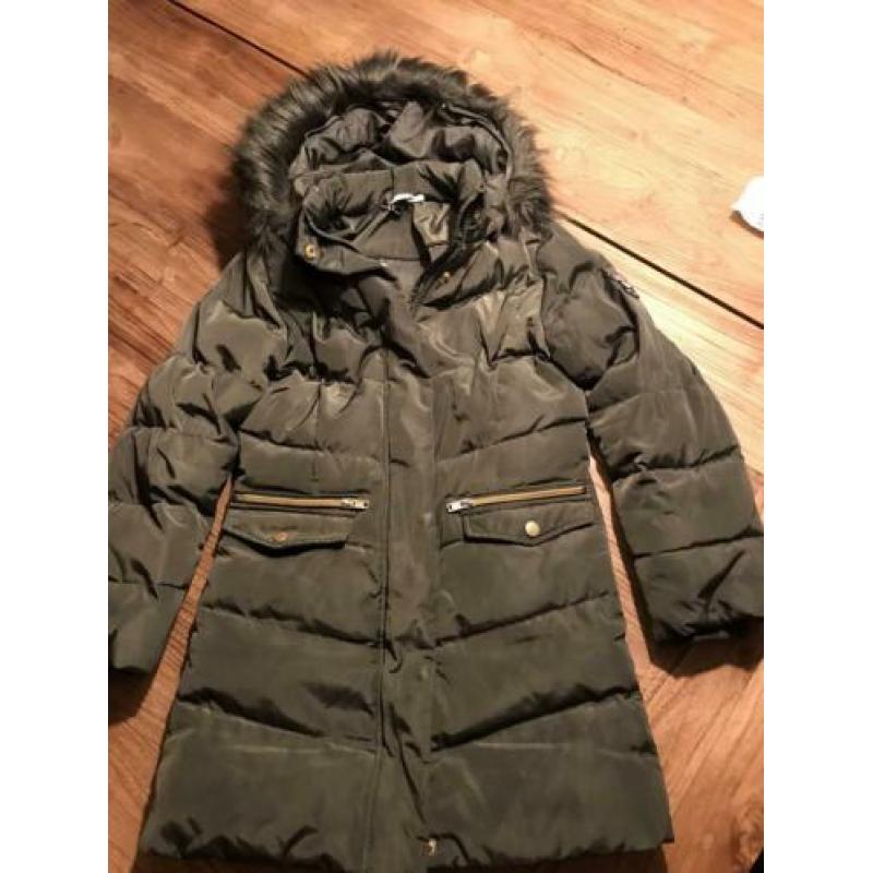 Name it Winterjas olijfgroen maat 134- 140