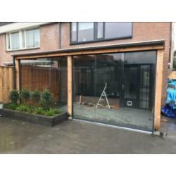 Glazen schuifwanden op maat gemaakt