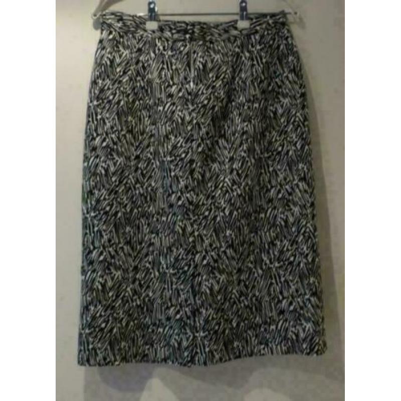 Alexon zwart wit print rok maat 36