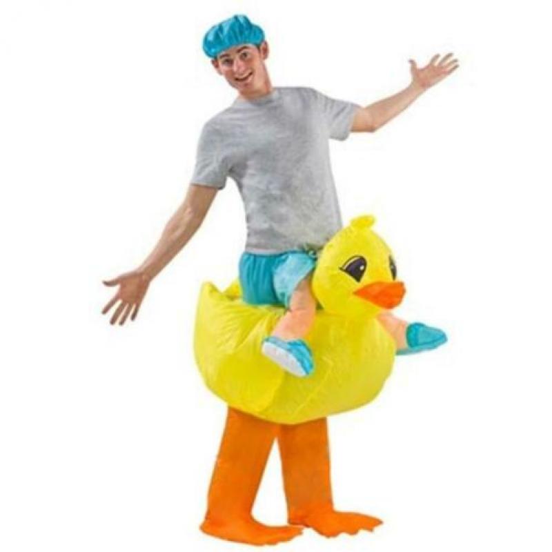 Eend Kostuum Pak Zelf Opblaasbaar Festival Badeend Carnaval