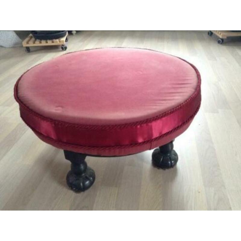 Bijzettafel, voetenbank barok stijl