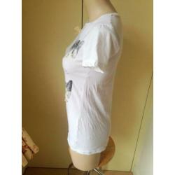 kat top parels wit schattig lolita strik cat neko M 38 40