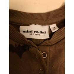 Mini Rodini pak / onesie vleermuis all over print maat 68-74