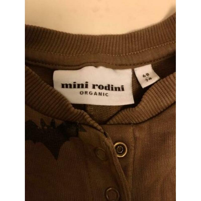 Mini Rodini pak / onesie vleermuis all over print maat 68-74