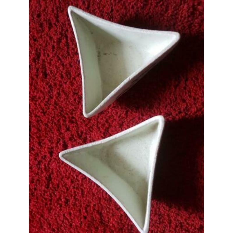 Twee bloempotjes fifties 50s 60s