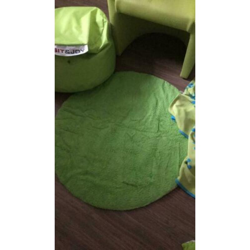 Lime groene kamer/stoel/ sit&joy