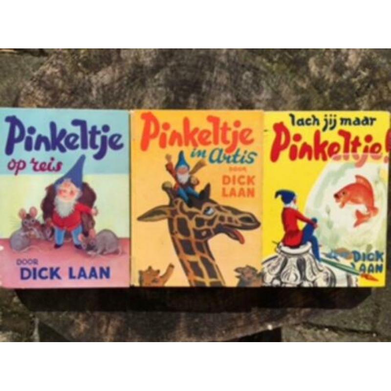 Pinkeltje van Dick Laan, 3 authentieke boeken in goede staat