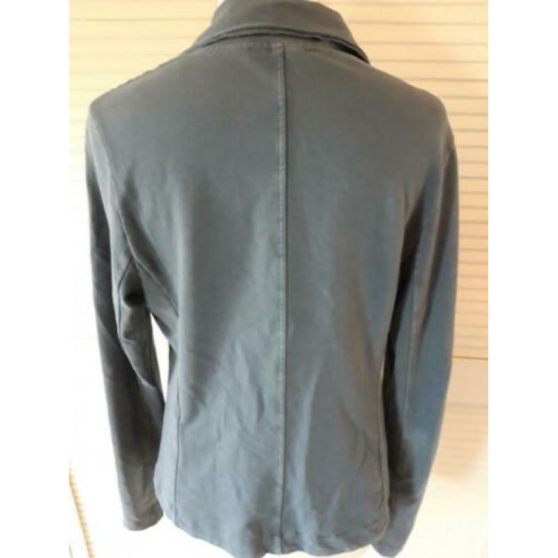 TRANSFER 40 Blauw sweatstof katoenen VEST COLBERT JASJE