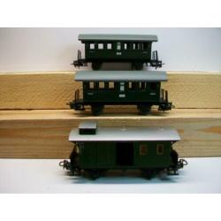 Märklin 2 x 4000 Personenrijtuig +4038 bagagewagon