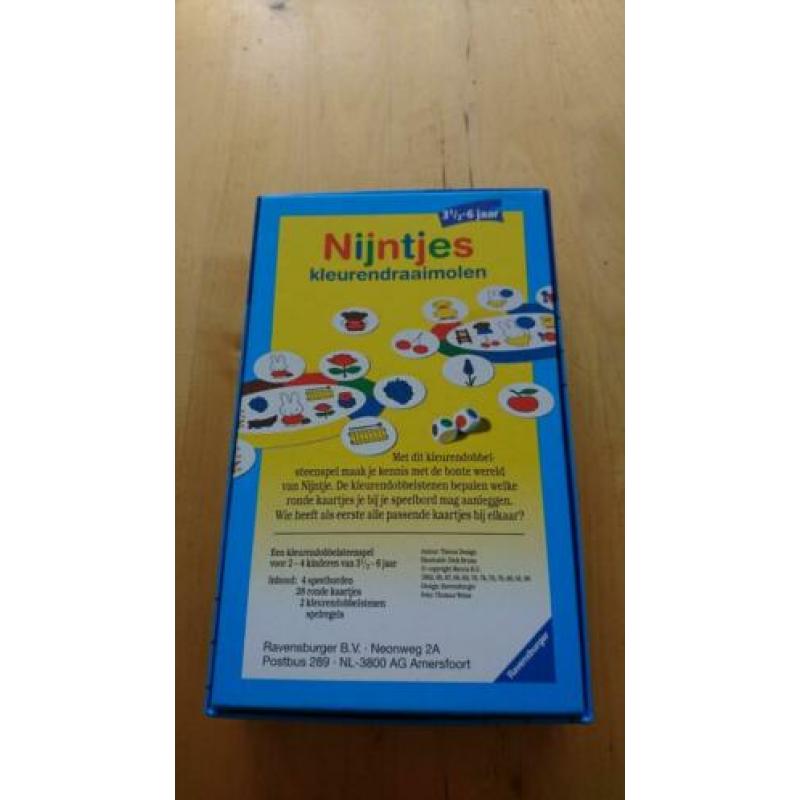 Spel Ravensburger Nijntje nijntjes kleurendraaimolen