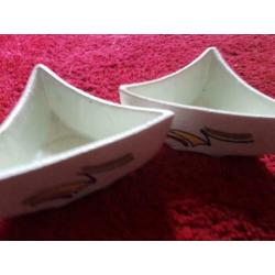 Twee bloempotjes fifties 50s 60s