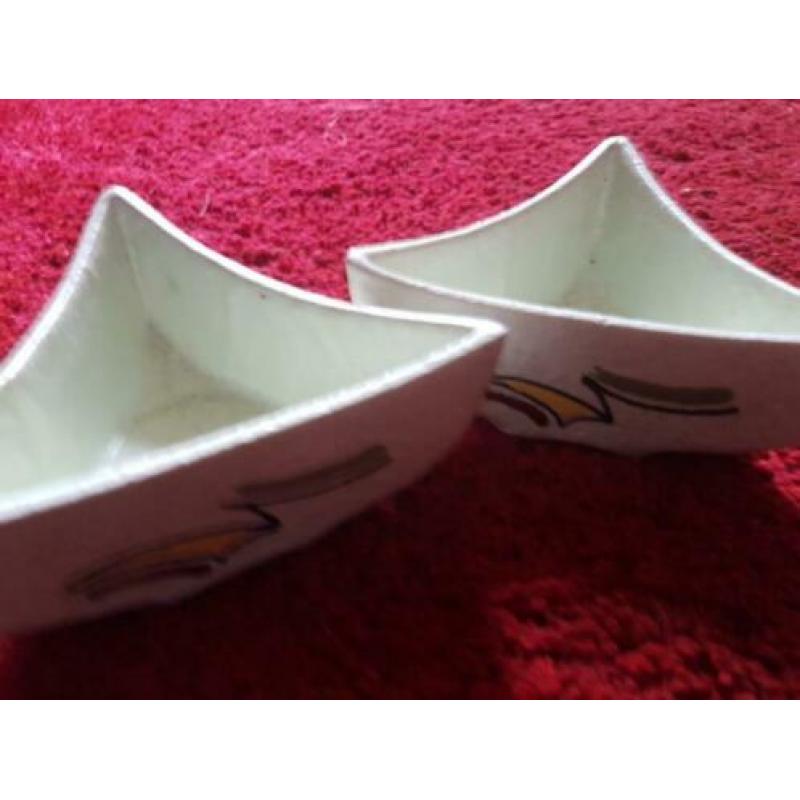 Twee bloempotjes fifties 50s 60s