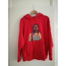Rode Levi's katoenen hoodie Netflix America / Erica maat M
