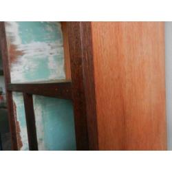 boekenkastje vintage houten kast