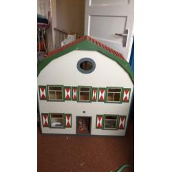 Poppenhuis vintage prachtig poppenhuis