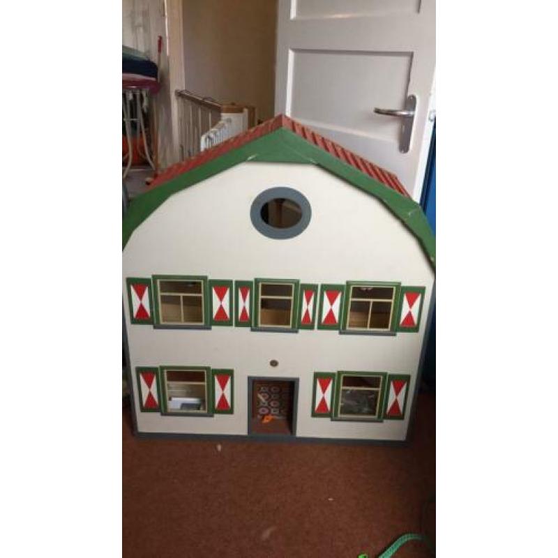 Poppenhuis vintage prachtig poppenhuis