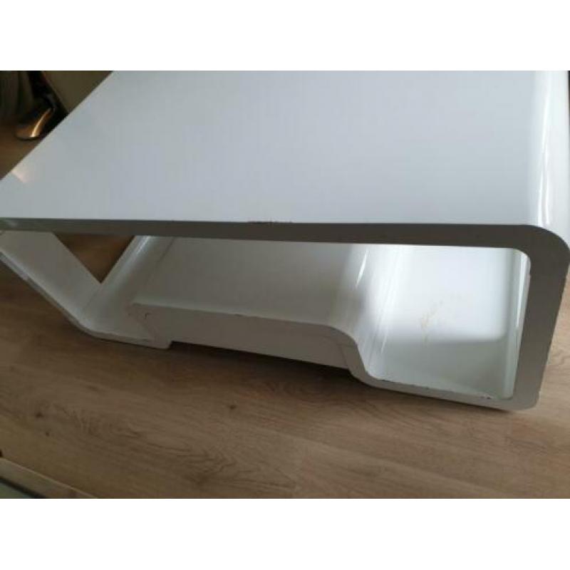 Salontafel hoogglans wit