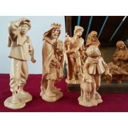 12,5cm anri houtsnij beelden kerststal jozef maria bacher